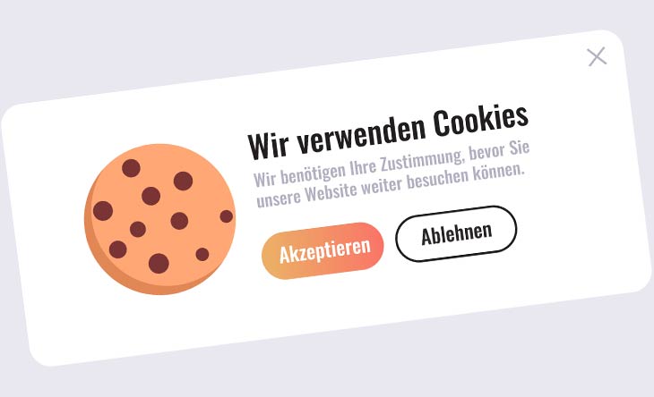 Cookie Banner im Internet